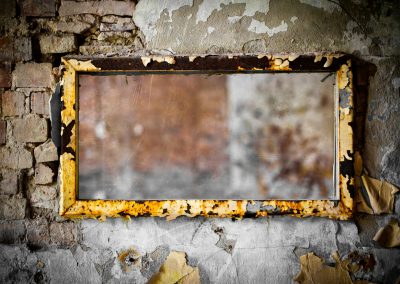 rectangular brown wall decor