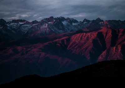 aerial photo of brown moutains