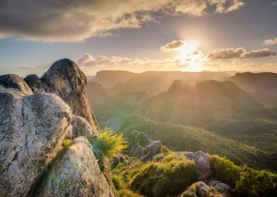 photography of mountain during sunset